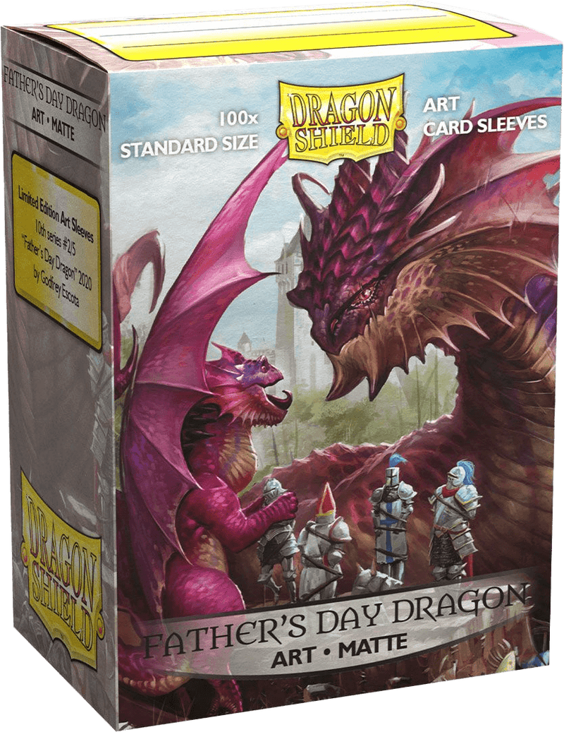 Dragon Shield Sleeves - Father's Day Dragon Matte Art (100)