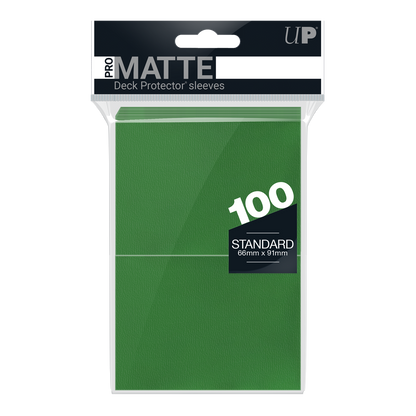 Ultra PRO: Standard 100ct Sleeves - PRO-Matte (Green)