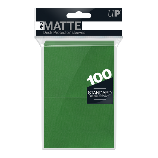 Ultra PRO: Standard 100ct Sleeves - PRO-Matte (Green)