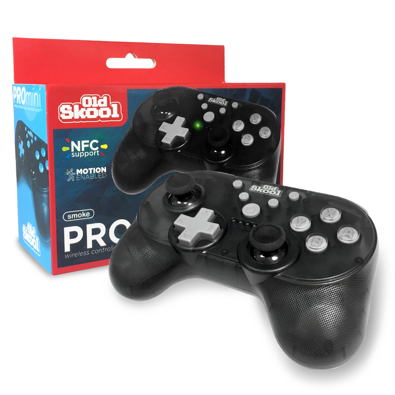 Old Skool Nintendo Switch Wireless PROmini Controller - Smoke