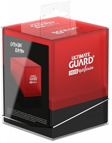 Ultimate Guard Boulder 2020 Exclusive Deck Box - Black/Red (100+)