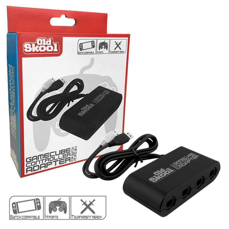 Old Skool Nintendo Switch/Wii U Controller Adapter - Gamecube