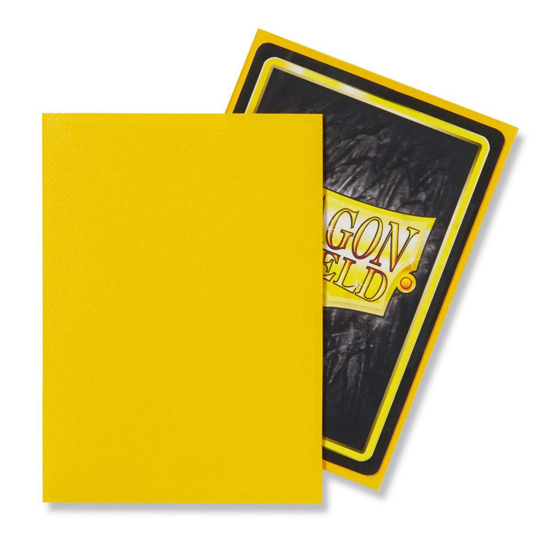 Dragon Shield: Standard 100ct Sleeves - Yellow (Matte)