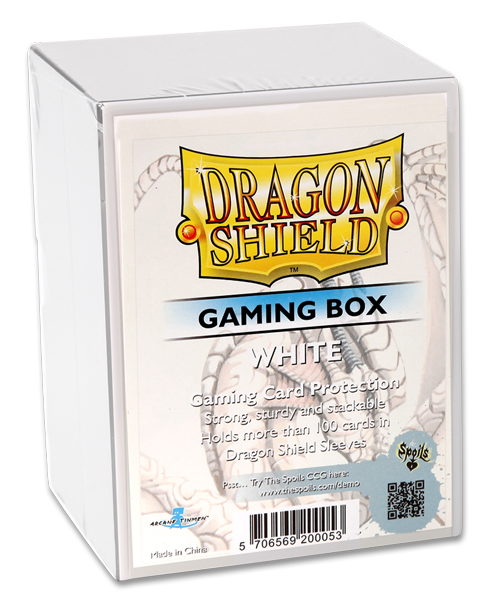 Dragon Shield: Strongbox - White (Gaming Box)
