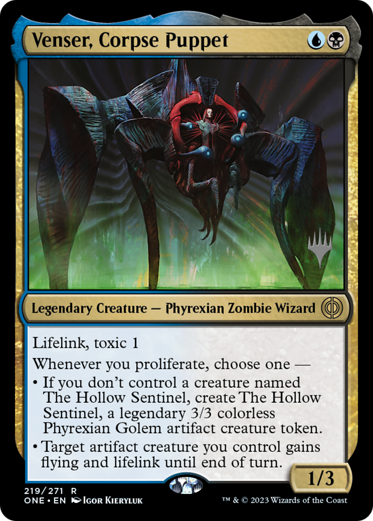 Venser, Corpse Puppet (Promo Pack) [Phyrexia: All Will Be One Promos]