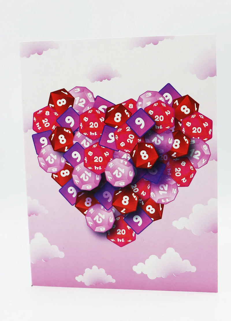 Foam Brain Games Valentines Day Card - Hearts in the Clouds