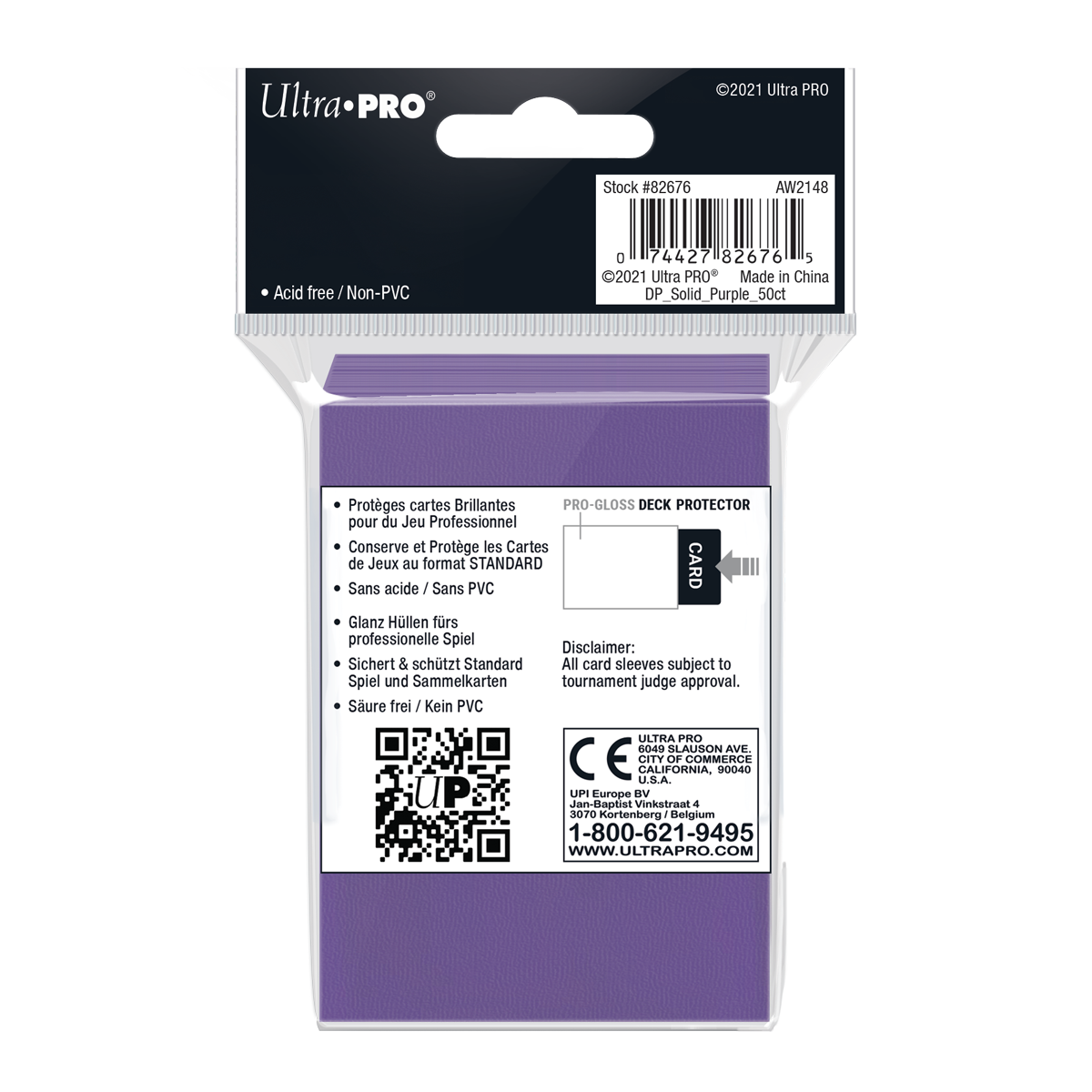 Ultra PRO: Standard 50ct Sleeves - PRO-Gloss (Purple)