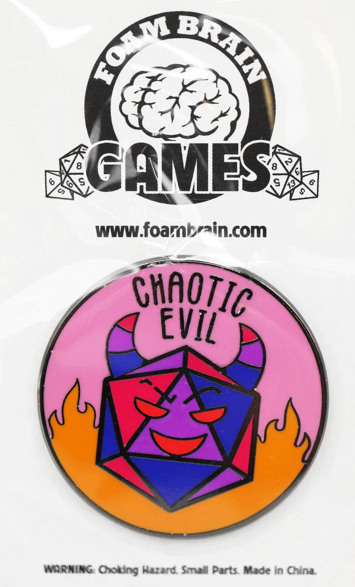 Pride Flag Alignment Pin: Bisexual - Chaotic Evil
