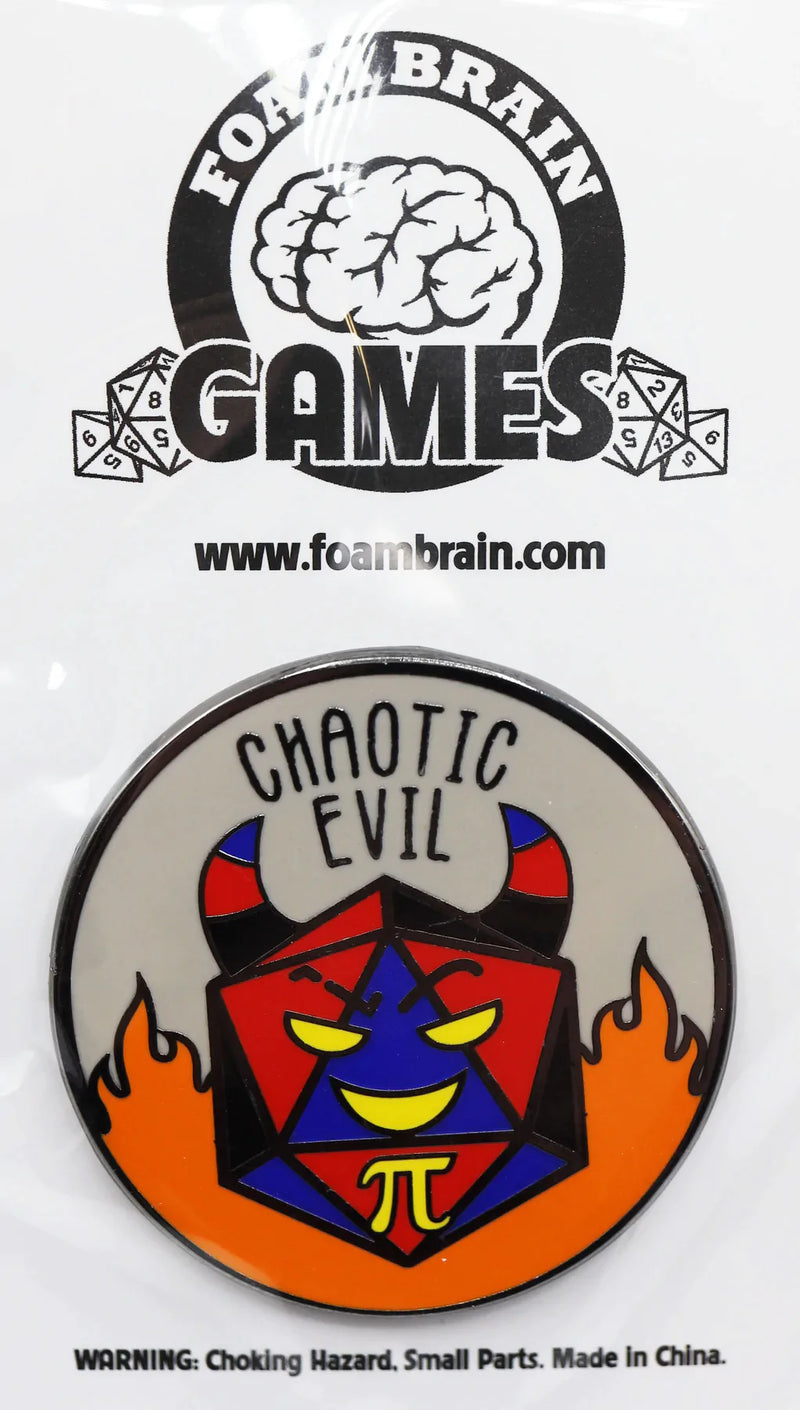 Pride Flag Alignment Pin: Polyamorous - Chaotic Evil