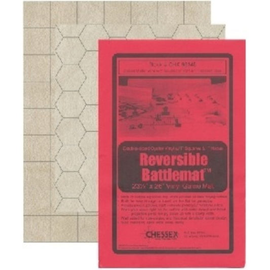 Battlemat: 1in Reversible Squares-Hexes (23.5in x 26in Playing Surface)