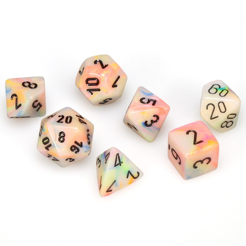 Chessex Festive: Circus/Black 7 Dice Set