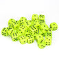 Chessex Vortex: 12MM D6 Bright Green/Black (36)