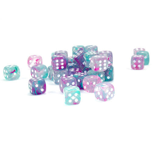 Chessex Nebula: 12MM D6 Wisteria/White (36)