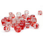 Chessex Nebula: 12MM D6 Red/Silver (36)