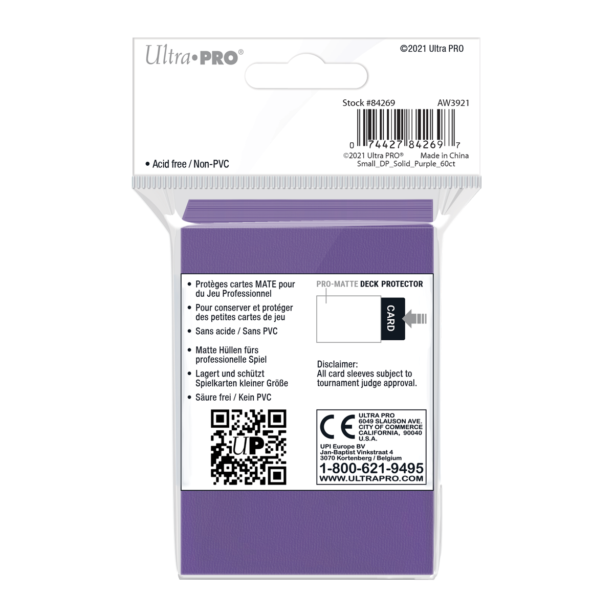 Ultra PRO: Small 60ct Sleeves - PRO-Matte (Purple)