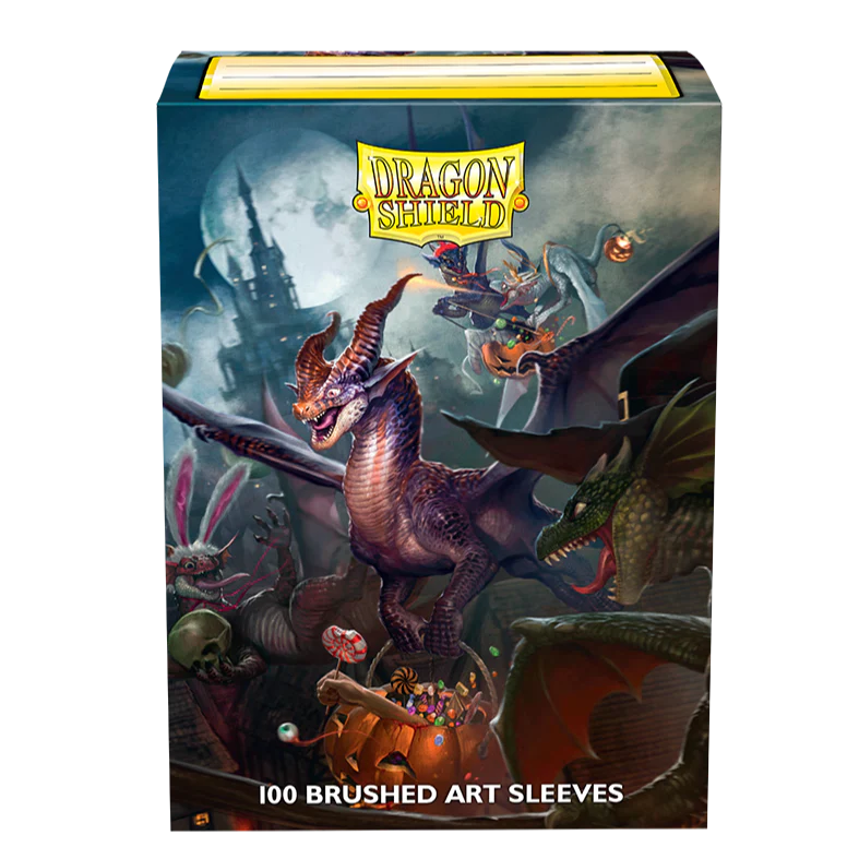 Dragon Shield: Standard 100ct Brushed Art Sleeves - Halloween Dragon (2021)