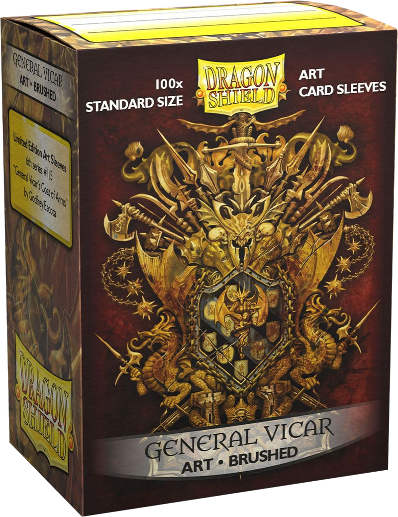 Dragon Shield Sleeves - General Vicar Brushed Art (100)