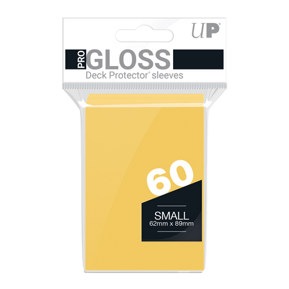 Ultra PRO: Small 60ct Sleeves - PRO-Gloss (Yellow)