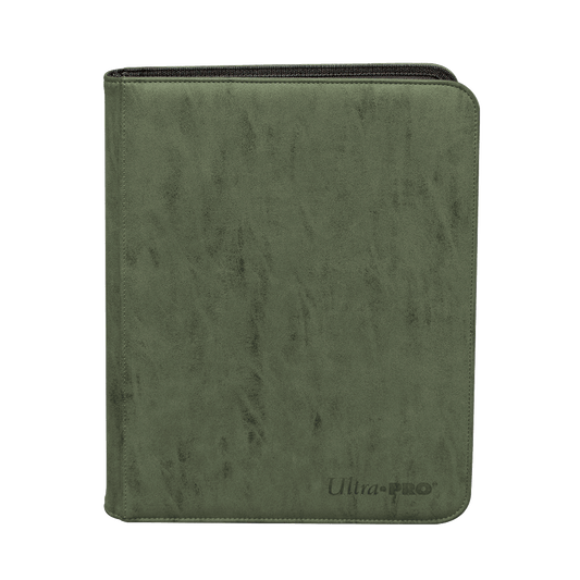 Ultra PRO: 9-Pocket Premium Zippered PRO-Binder - Suede Collection (Emerald)