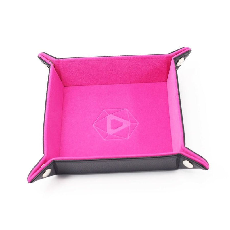 Die Hard Dice Table Armor Folding Square Tray: Pink Velvet