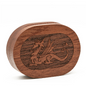 Dragon - Sapele Wood Dice Box (Oval)