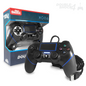 Old Skool Playstation 4 Double Shock 4 Wired Controller - Jet Black