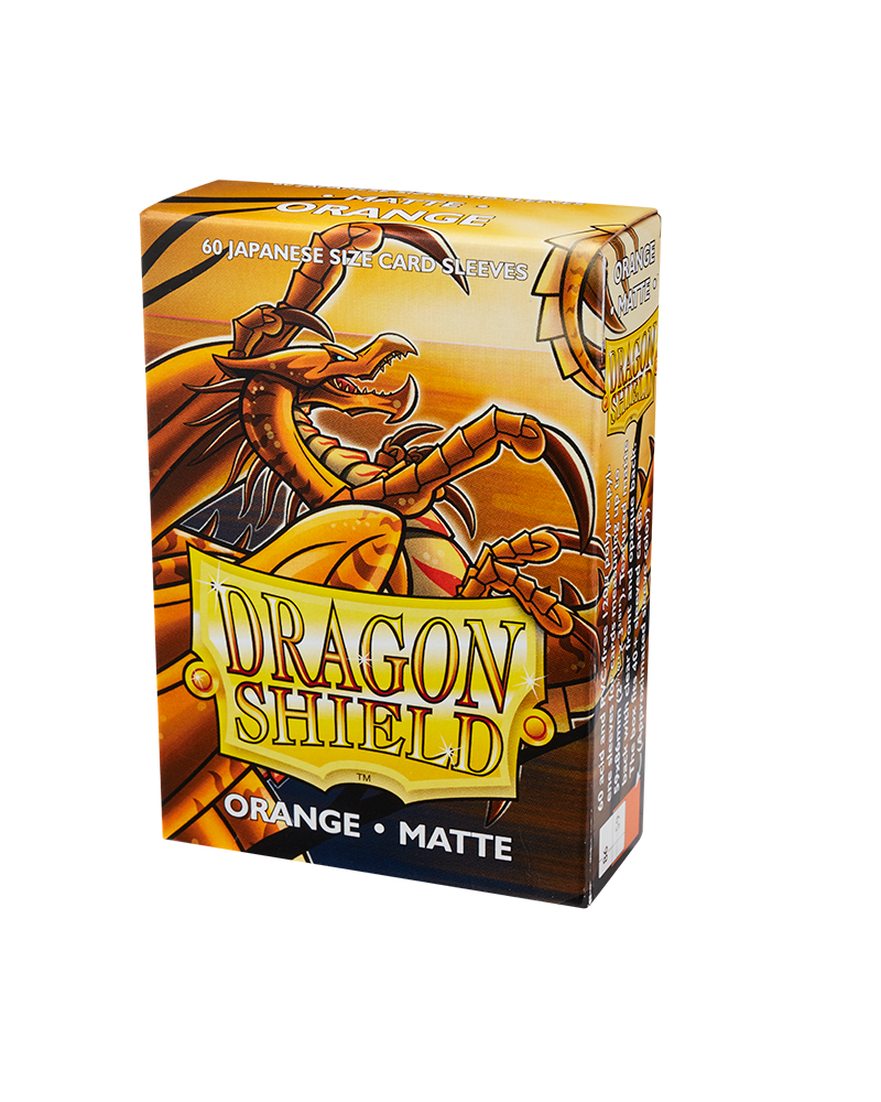 Dragon Shield Sleeves Japanese Size - Orange Matte (60)