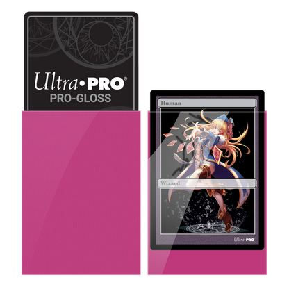 Ultra PRO: Small 60ct Sleeves - PRO-Gloss (Bright Pink)