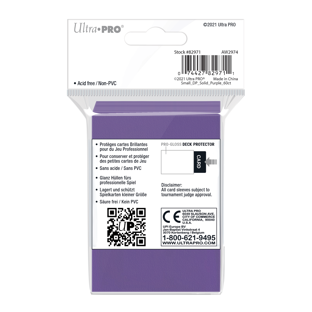 Ultra PRO: Small 60ct Sleeves - PRO-Gloss (Purple)