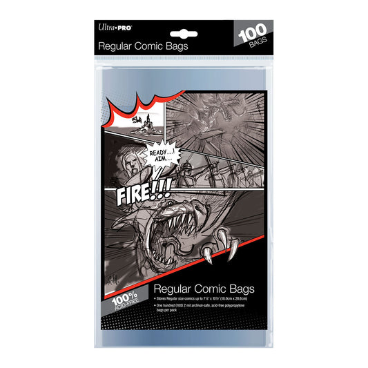 Ultra PRO: Comic Bags - Regular Size (7-1/8" X 10-1/2" / 100-Pack)
