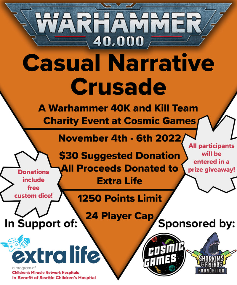 Warhammer Casual Narrative Crusade Charity Event