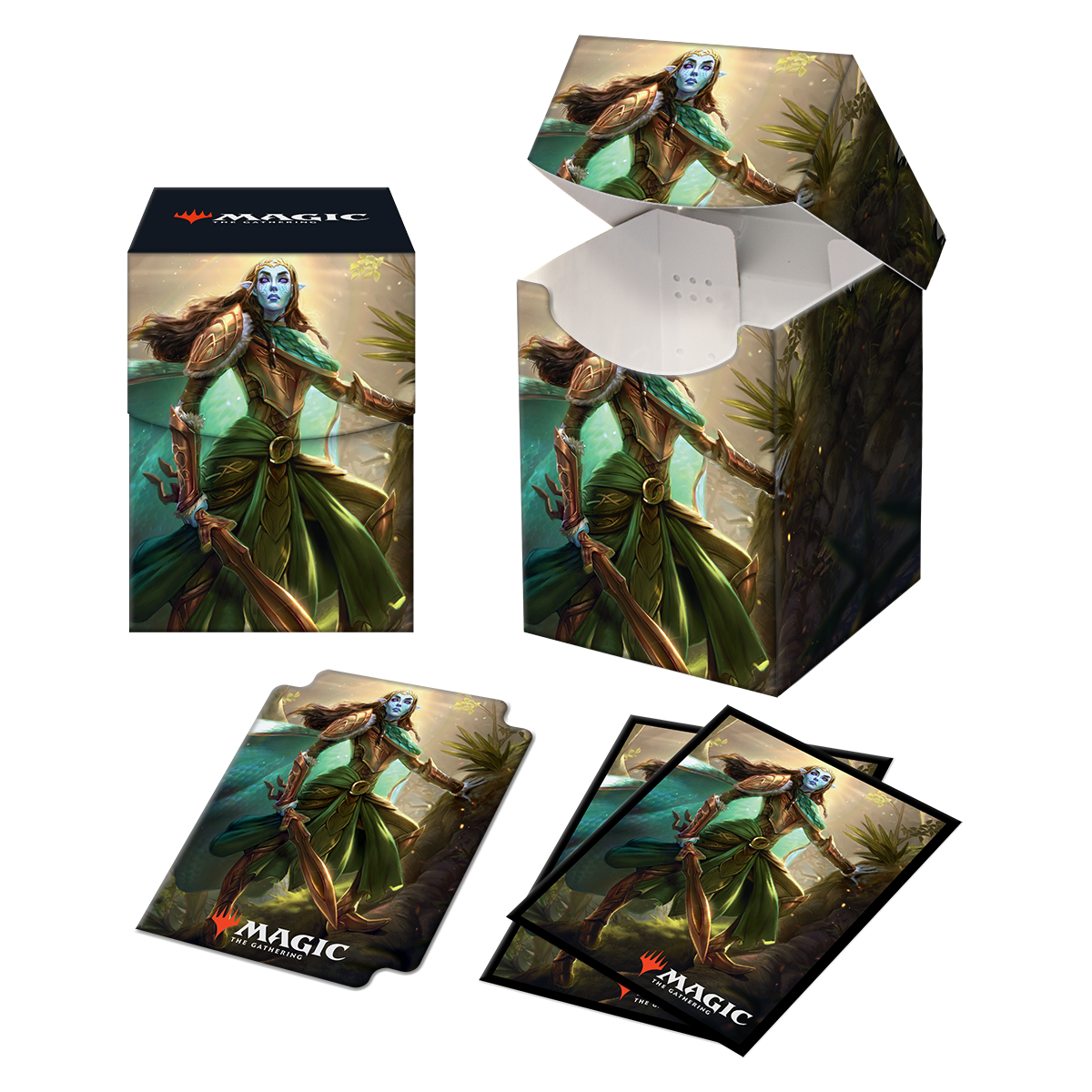 Ultra PRO: Kaldheim Combo - 100+ Deck Box / 100ct Sleeves (Lathril, Blade of the Elves)