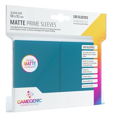 GameGenic Matte Prime Sleeves: Blue (100)