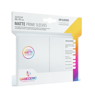 GameGenic Matte Prime Sleeves: White (100)