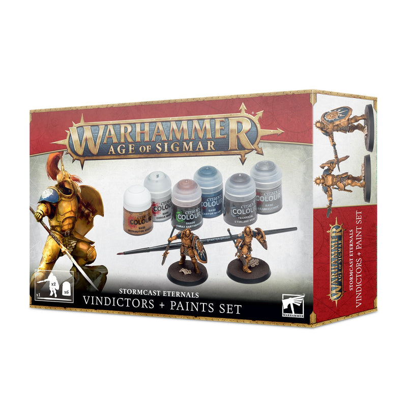 Warhammer Age of Sigmar - Stormcast Eternals Vindictor + Paint Set