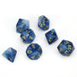 Chessex Phantom: Teal/Gold 7 Dice Set