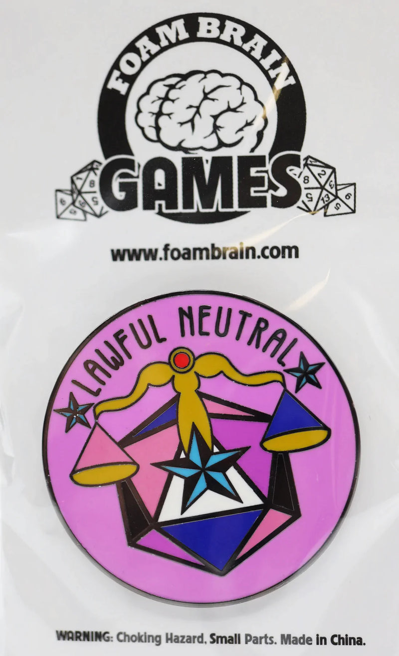 Pride Flag Alignment Pin: Genderfluid - Lawful Neutral