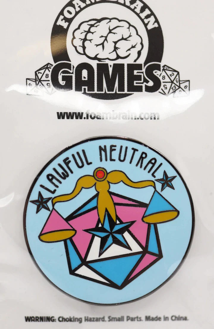 Pride Flag Alignment Pin: Transgender - Lawful Neutral