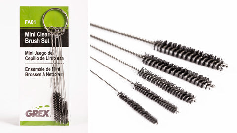 Grex FA01 Mini Cleaning Brush Set