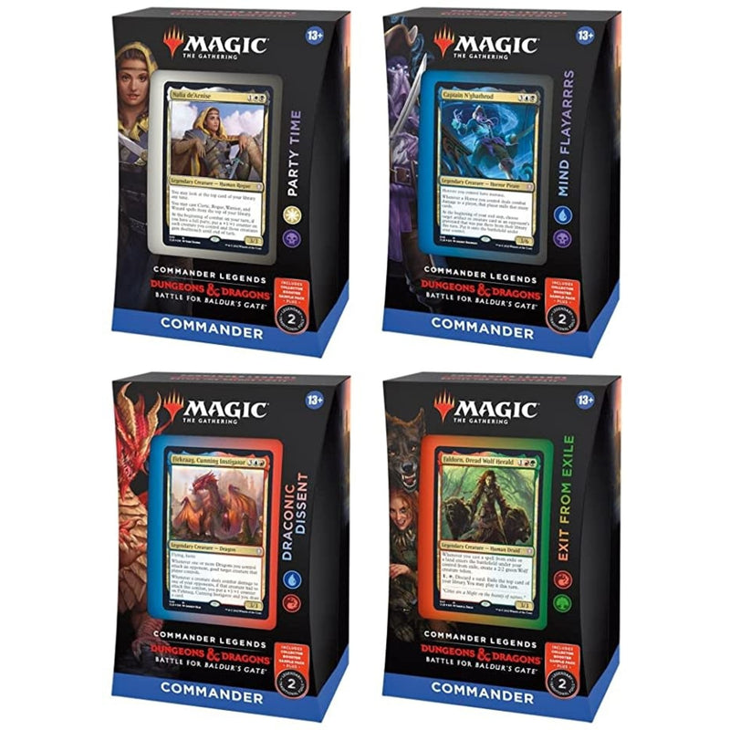 Commander Legends Battle for Baldur's Gate Commander Decks