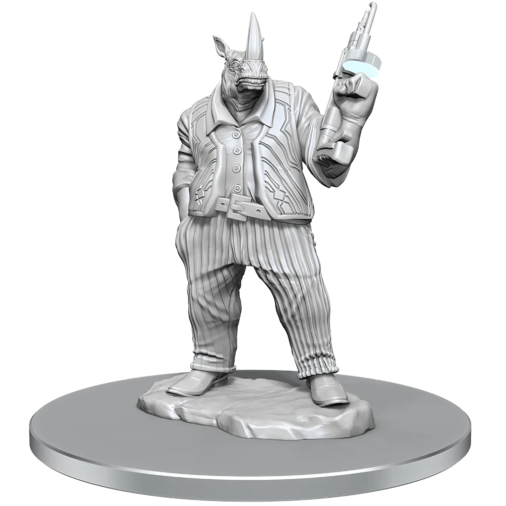 Magic the Gathering Unpainted Miniatures: Freelance Muscle & Rhox Pummeler