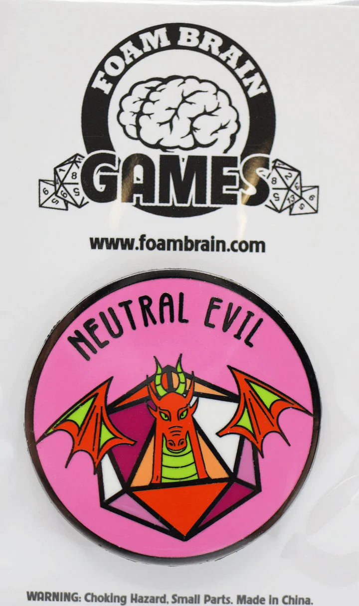 Pride Flag Alignment Pin: Community Lesbian - Neutral Evil