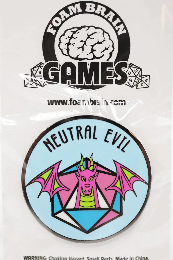 Pride Flag Alignment Pin: Transgender - Neutral Evil