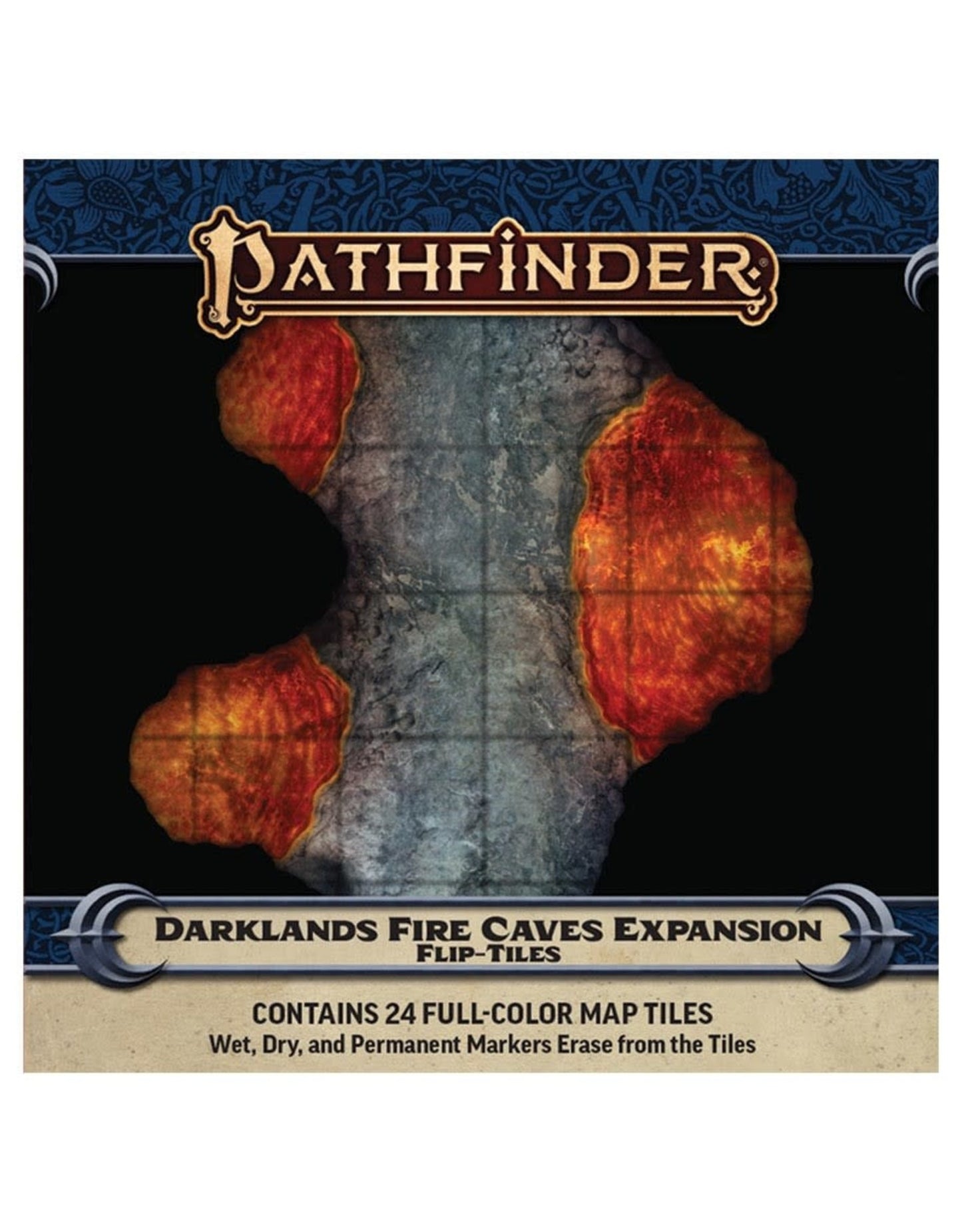 Pathfinder Flip-Tiles Darklands Fire Caves Expansion Set
