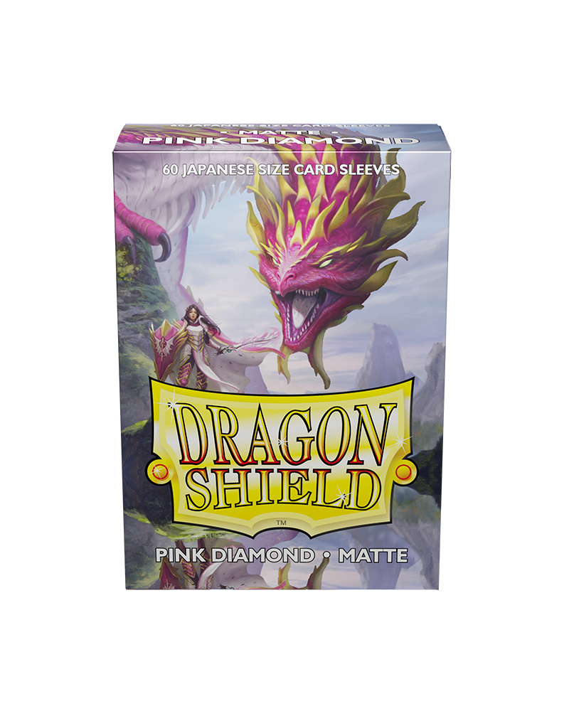 Dragon Shield Sleeves Japanese Size - Pink Diamond Matte (60)
