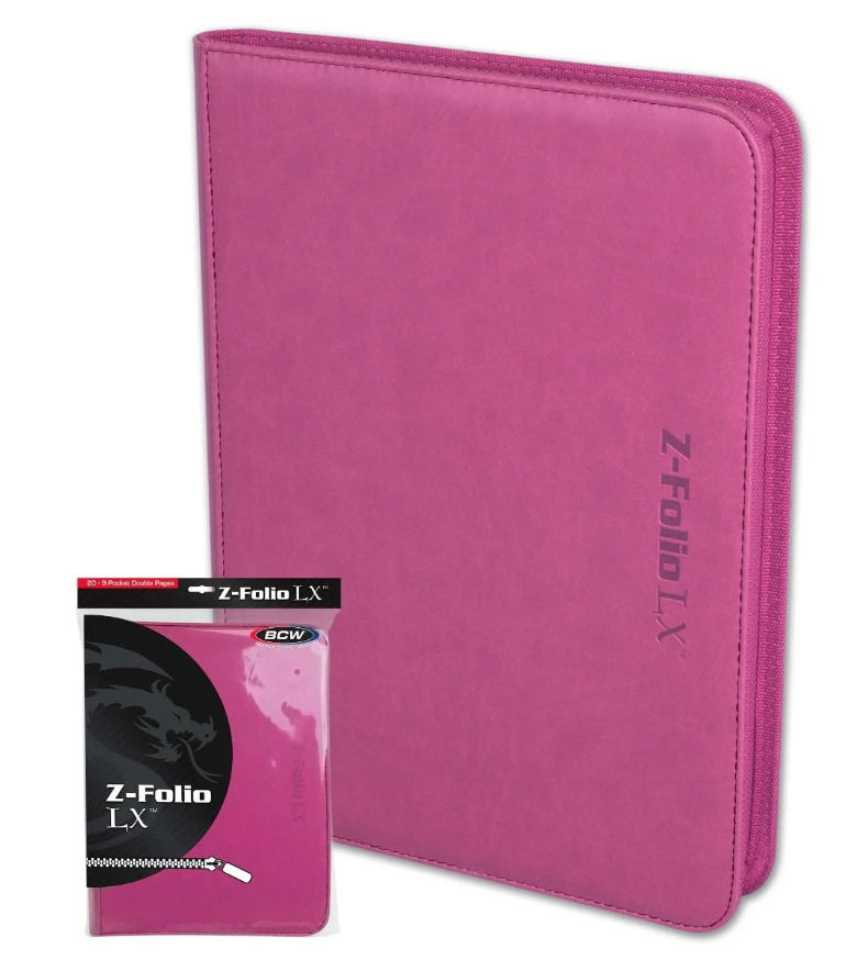 BCW Z-Folio LX 9 Pocket Binder - Pink