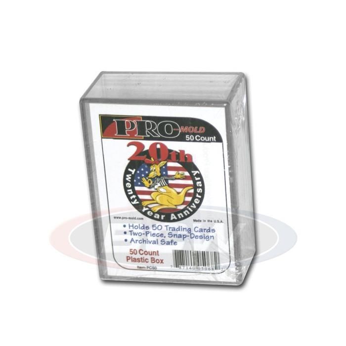 BCW 50 Count Plastic Snap Box