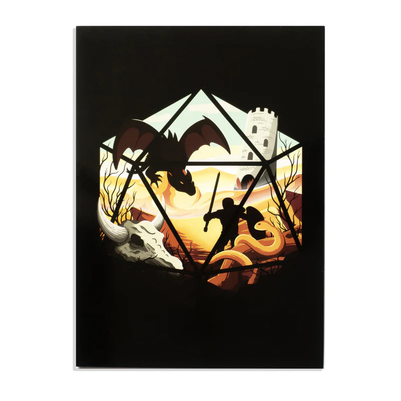 GlassStaff D20 Dragon Greeting Card