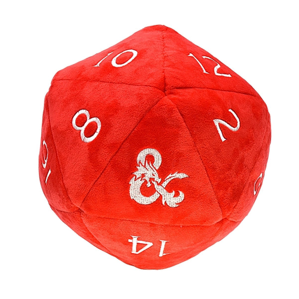 Ultra Pro D20 Jumbo Plush Dice Pouch - Red and White