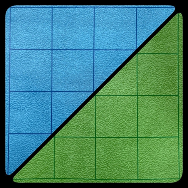 Chessex Reversible Megamat - 1" Squares Blue/Green
